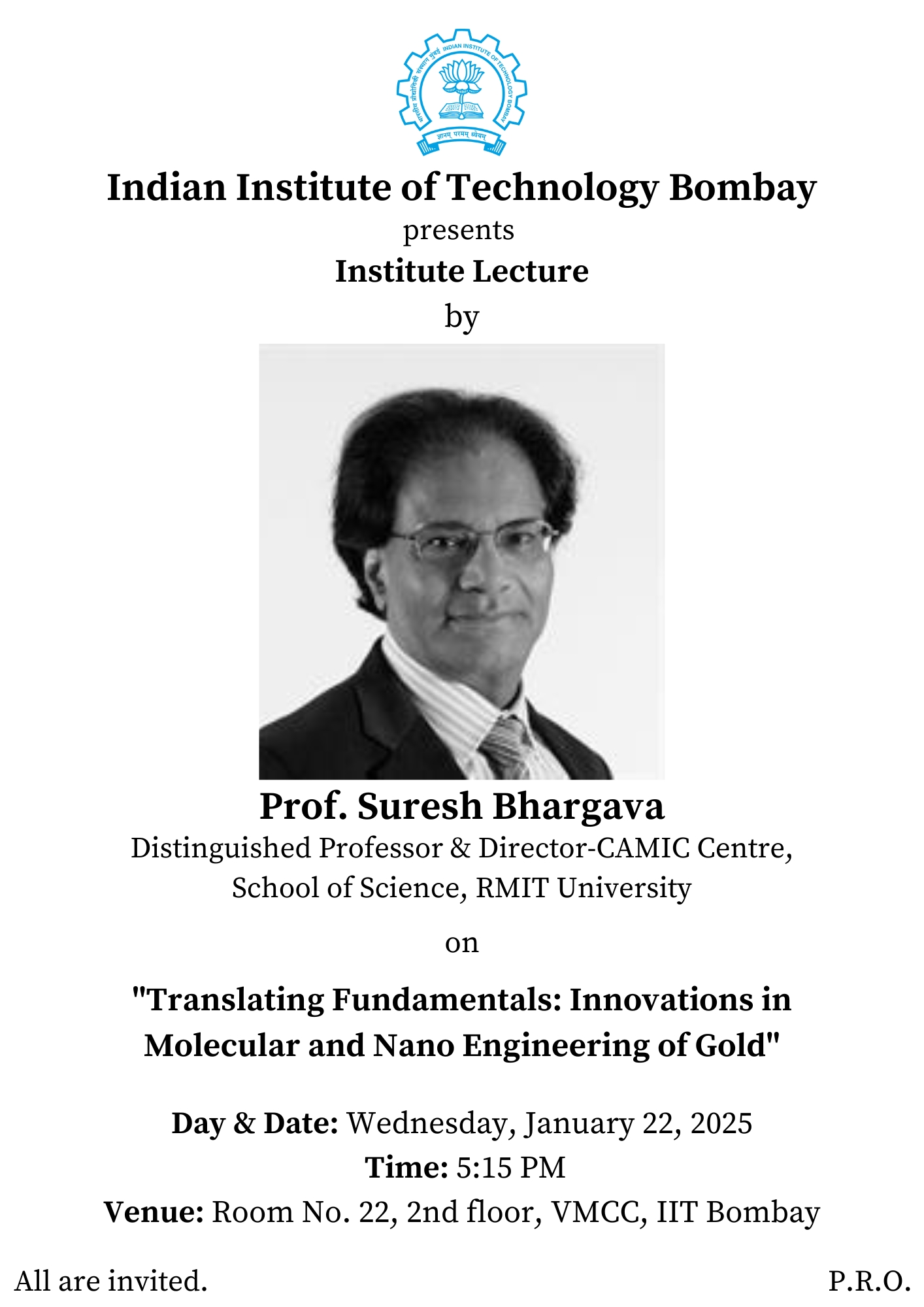 Prof Suresh Bhargava