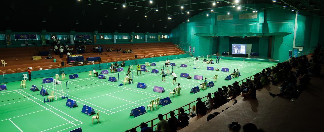 Indoor Badminton court