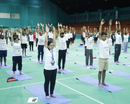 10th International Day of Yoga, IIT Bombay,IDY, Prof. Shireesh Kedare, Surya Namaskar,Yoga,Yogastha, Prof. K. Satya Lakshmi