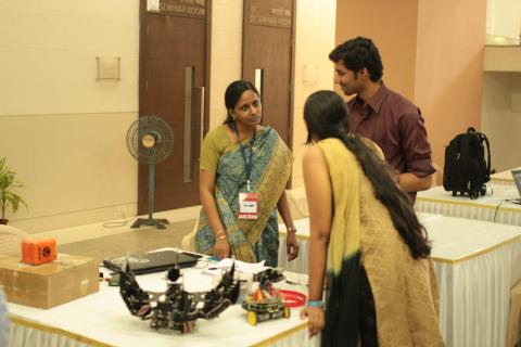 Participants at the exhibition